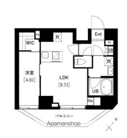ARKMARK上池袋(1LDK/2階)の間取り写真