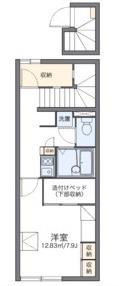 レオパレス昴(1K/2階)の間取り写真