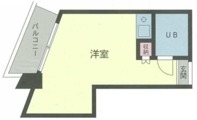 シャルル下北沢(ワンルーム/3階)の間取り写真