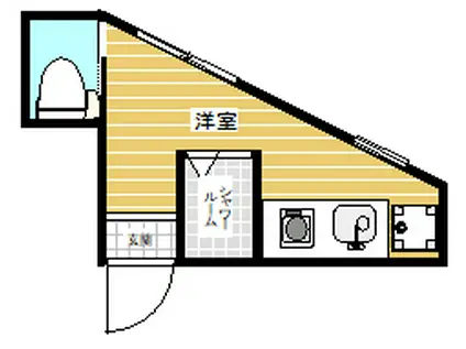 サークルハウス江古田壱番館(ワンルーム/1階)の間取り写真
