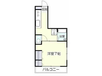 高田ビル(1K/3階)の間取り写真