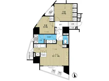 イトーピア目白カレン(2LDK/13階)の間取り写真