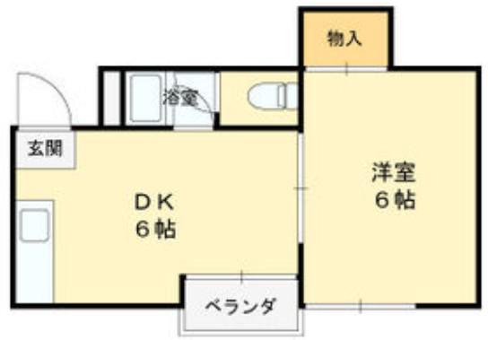 ラパンジール新大阪(1DK/4階)の間取り写真