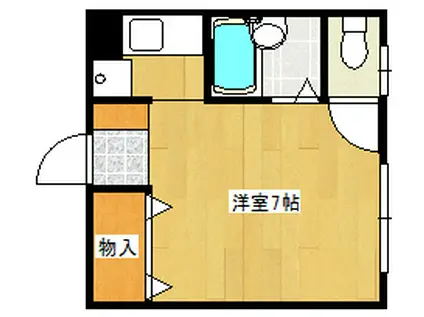 第2モリタビル(ワンルーム/3階)の間取り写真