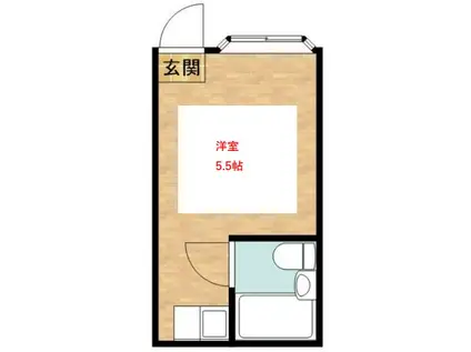 アヤセリア馬込(ワンルーム/1階)の間取り写真