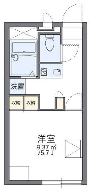レオパレスF&T II(1K/2階)の間取り写真