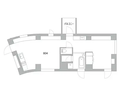 天神町PLACEJIA優秀建築賞 受賞他受賞(ワンルーム/8階)の間取り写真