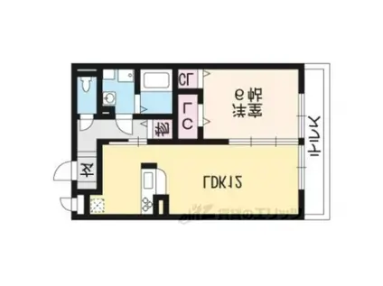 サンセッテ21(1LDK/1階)の間取り写真