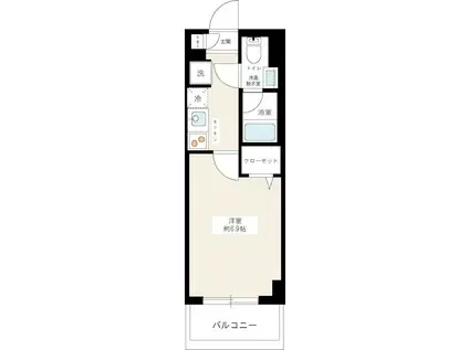 REXZY西川口AZII(1K/5階)の間取り写真