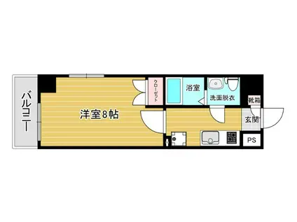 リファレンス博多(1K/10階)の間取り写真