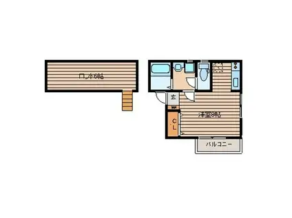 フォーライフ吉塚(ワンルーム/1階)の間取り写真