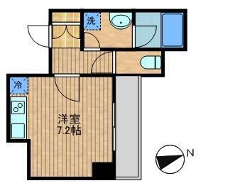 クリオ戸越銀座弐番館(ワンルーム/15階)の間取り写真
