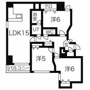 クリスタルパレス95(3LDK/8階)の間取り写真