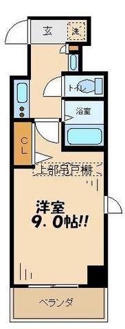 エステムプラザ世田谷千歳烏山(1K/6階)の間取り写真