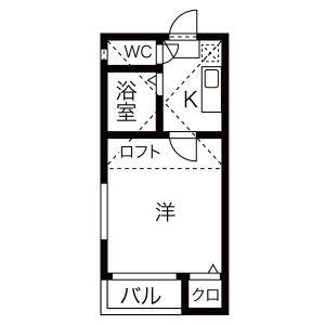 クレードル中村公園(1K/1階)の間取り写真