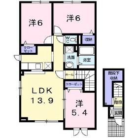 ルタンリッシュ(3LDK/2階)の間取り写真