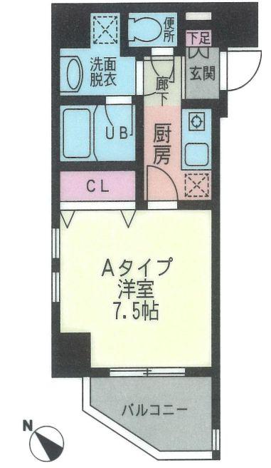 CIMA COPPI(1K/9階)の間取り写真