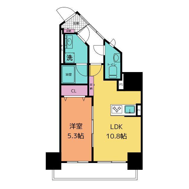 ROOTS BUNKYO OTOWA(1LDK/10階)の間取り写真