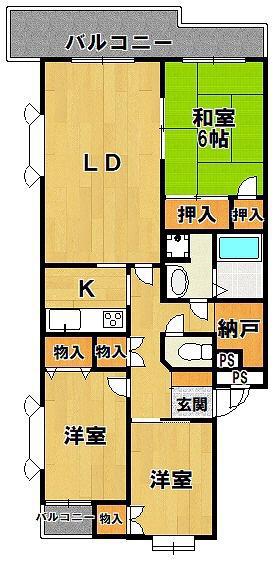 TO Uあかしあ台(3SLDK/5階)の間取り写真