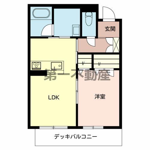 シャーメゾンエトワール(1LDK/1階)の間取り写真
