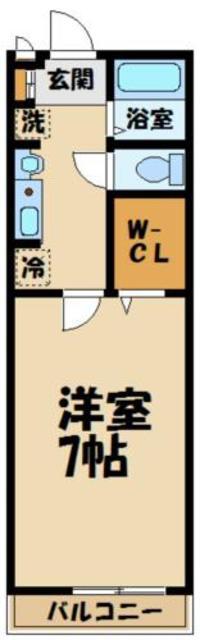 T・オイコス(1K/2階)の間取り写真