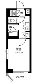 ルーブル鷺宮参番館(1K/4階)の間取り写真