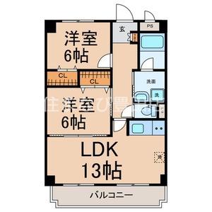 GREEN ANNEX Ⅱ(2LDK/2階)の間取り写真