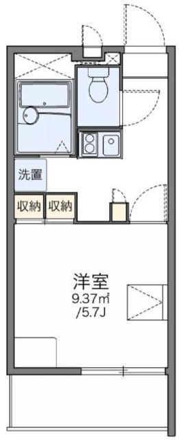 レオパレスレジデンス光丘(1K/1階)の間取り写真