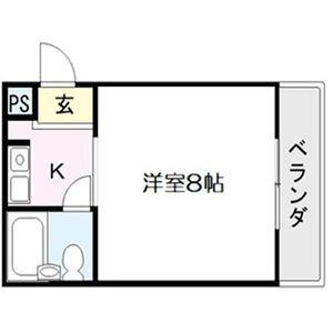 ビスタ千里丘III(1K/3階)の間取り写真