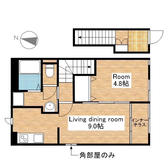 EPIPHANY(1LDK/2階)の間取り写真