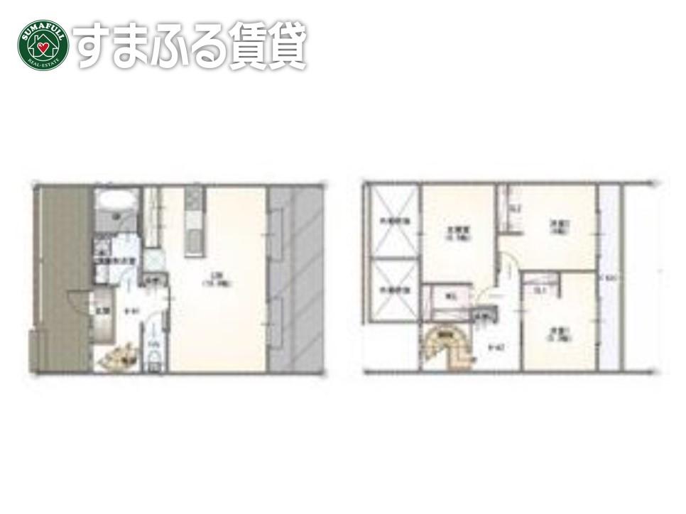 コロニーK(3LDK/1階)の間取り写真
