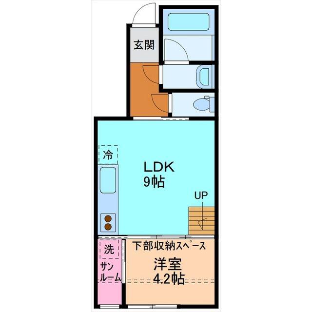 ブルックライン(1LDK/1階)の間取り写真