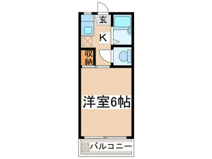 セントラルマンション1号館(1K/3階)の間取り写真