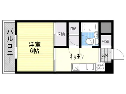 メゾンパンセ(1K/1階)の間取り写真