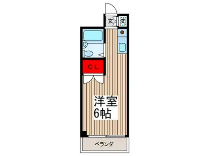 メゾン大洋 PARTⅡ(ワンルーム/3階)の間取り写真