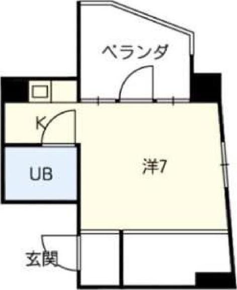 FLATSわかまつ(1K/3階)の間取り写真