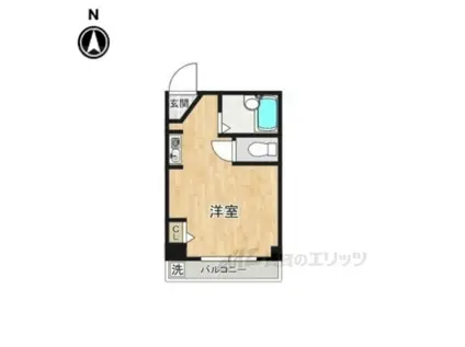 EST横沼(ワンルーム/2階)の間取り写真