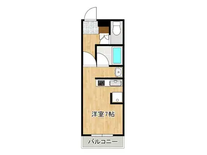 吉田ビル(1K/3階)の間取り写真