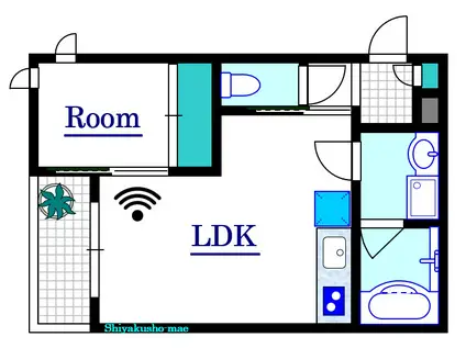 REGALEST 舟入本町SK(1LDK/1階)の間取り写真