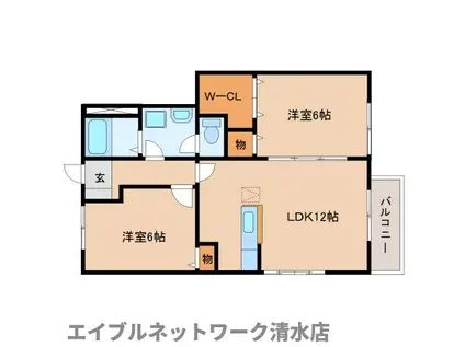 イル・フィオーレ(2LDK/1階)の間取り写真