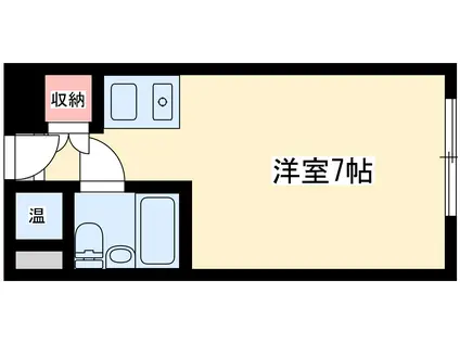 ステュディオ新御堂(ワンルーム/4階)の間取り写真