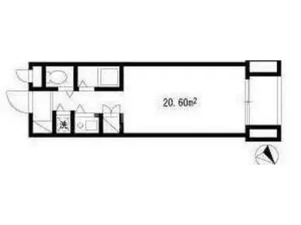 SE西葛西(1K/2階)の間取り写真