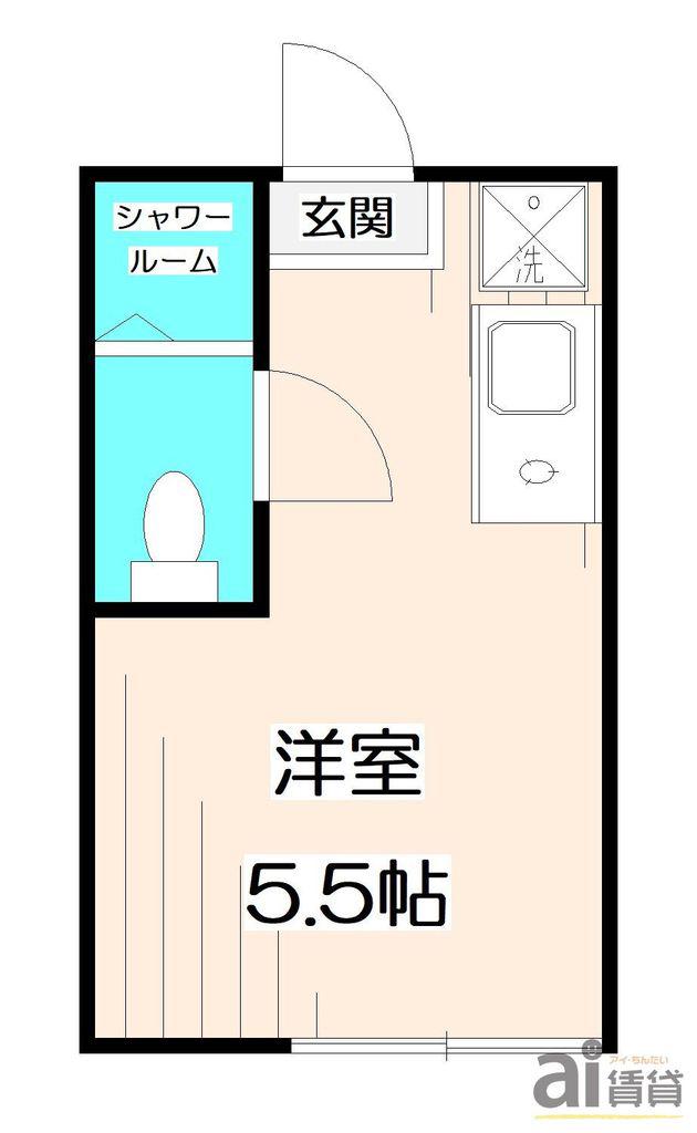 TOKYOβ清瀬(ワンルーム/1階)の間取り写真