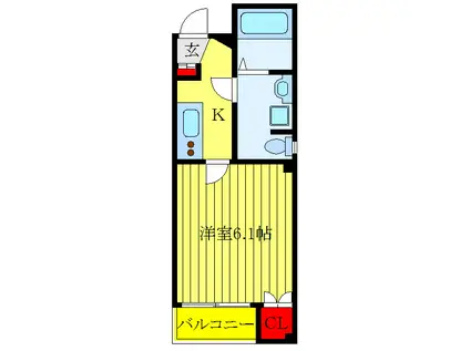 BCASA OJI(1K/5階)の間取り写真