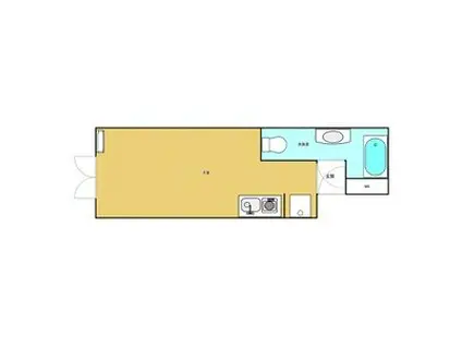 サンクアパルトマン(ワンルーム/5階)の間取り写真