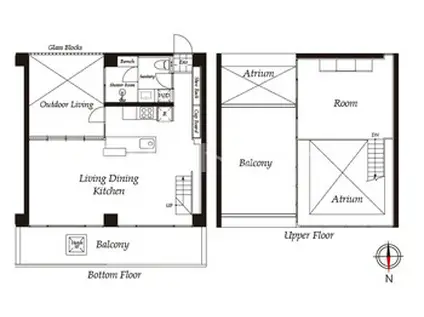 クイズ恵比寿(1LDK/9階)の間取り写真