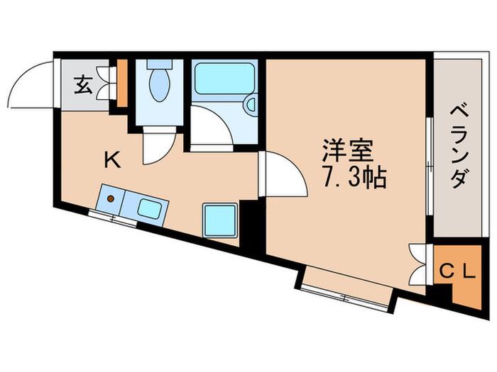 アーバンベル(1K/2階)の間取り写真