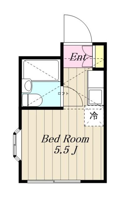 シャトル相生(ワンルーム/2階)の間取り写真