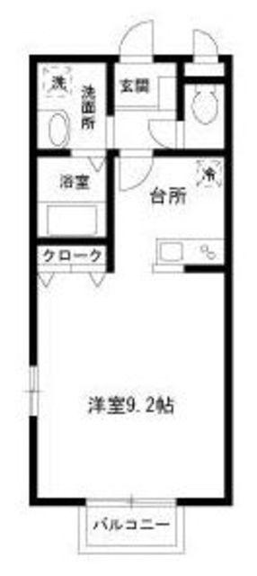 EI WILL(1K/1階)の間取り写真