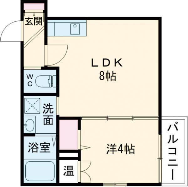 F ASECIA KANOA(1LDK/1階)の間取り写真